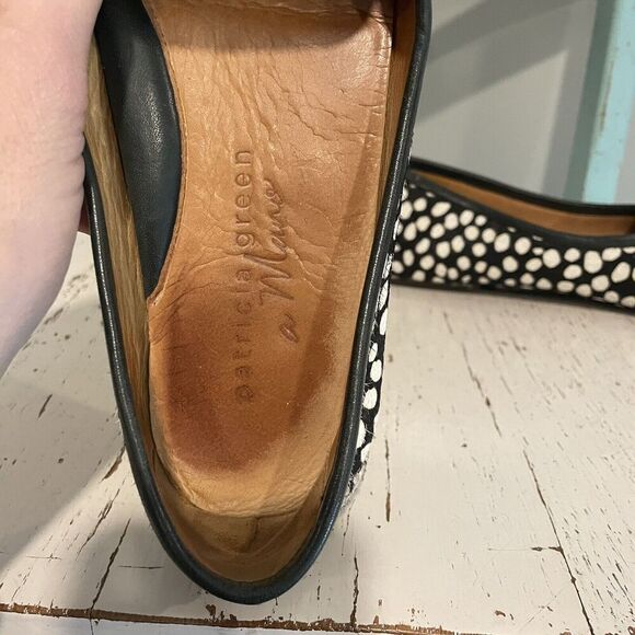 PATRICIA GREEN JILLIAN DRIVING MOCCASIN WOMENS SIZE 10M Hair Calf Cow READ DESC - Picture 7 of 11